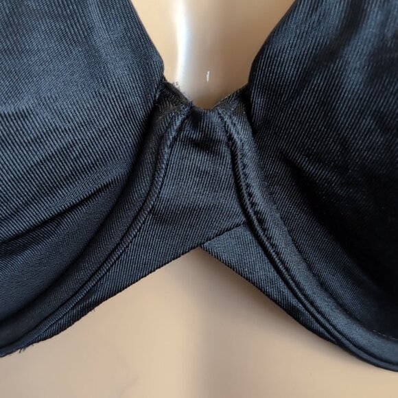 💙Penningtons Ti Voglio Sofia Soft Cup Microfibre Bra Black Mesh Underwire 42C - Picture 5 of 12